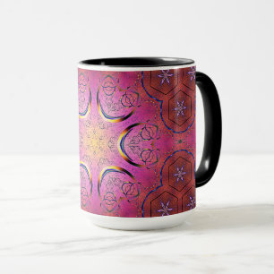 Radiant Heart Kaleidoscope Mug