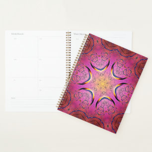 Radiant Heart Kaleidoscope  Planner