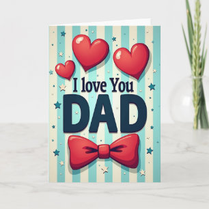 Radiant Hearts Fathers Day Card