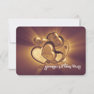 Radiant Hearts RSVP (Version 2) Card