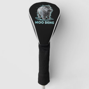 Radiant Hippo Moo Deng Golf Head Cover