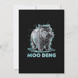 Radiant Hippo Moo Deng Invitation