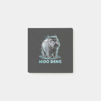 Radiant Hippo Moo Deng Post-it Notes