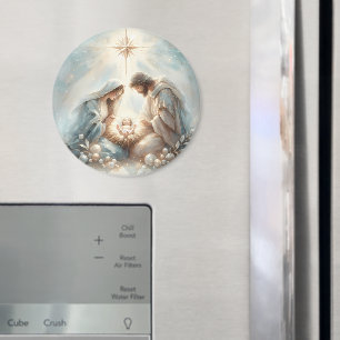 Radiant Holy Family Nativity Scene Magnet