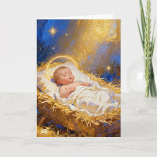 Radiant Holy Night Christmas Card
