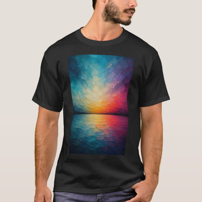 Radiant Horizon | Abstract Reflections T-Shirt (Front)