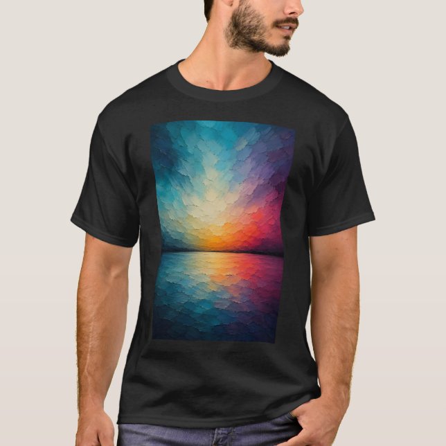 Radiant Horizon | Abstract Reflections T-Shirt (Front)