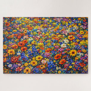Radiant Horizon: The Infinite Wildflower Surge Jigsaw Puzzle