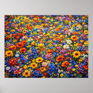 Radiant Horizon: The Infinite Wildflower Surge Poster