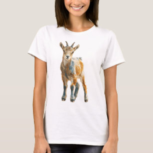 Radiant Horned Kid Goat Fine Art Print T-Shirt