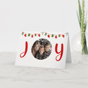 Radiant Joy Christmas Photo Card