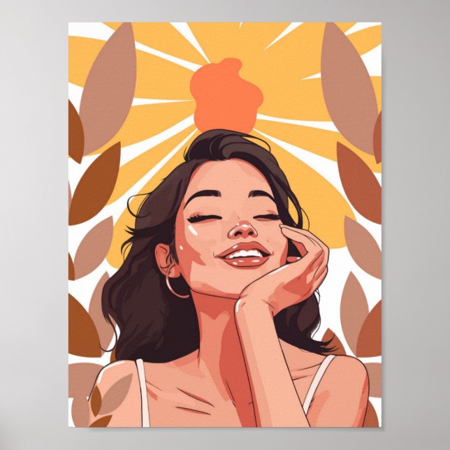 Radiant Joy Portrait Poster (Front)