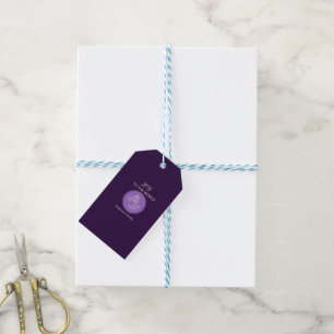 Radiant Lavender Angel of Joy First Name Gift Glow Tags