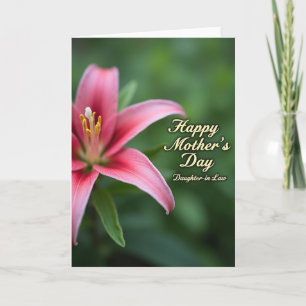 Radiant Lily Mothers Day Card