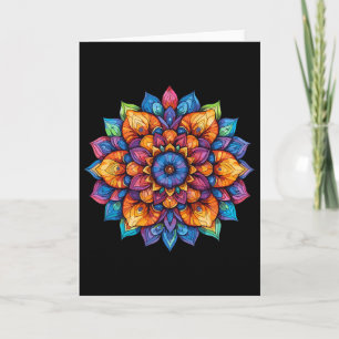 Radiant Lotus Mandala Festival Yoga Card