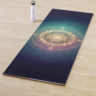 Radiant Mandala – Spiritual Geometric Design Yoga Mat