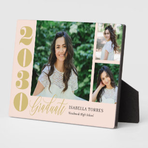 Radiant Moments EDITABLE COLOR Graduation Plaque