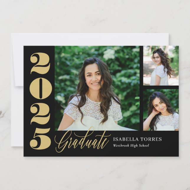 Radiant Moments Editable Colour Graduation Invitat Invitation (Front)