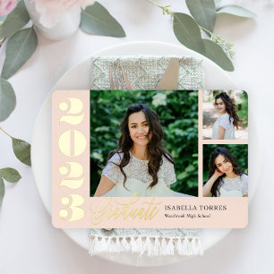 Radiant Moments Foil Graduation Invitation