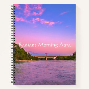 Radiant Morning Aura River Bridge Notebook