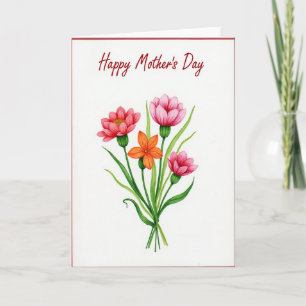 Radiant Mothers Day Bloom Card