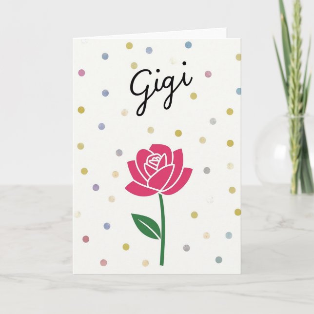 Radiant Mothers Day Dots Card (Front)