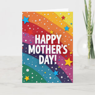 Radiant Mothers Day Rainbow Card