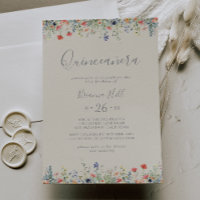 Radiant Multicolor Wildflower Quinceañera