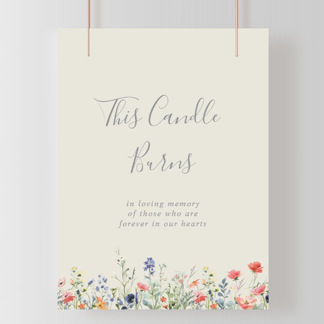  Radiant Multicolor Wildflower This Candle Burns  Poster (Creator Uploaded)