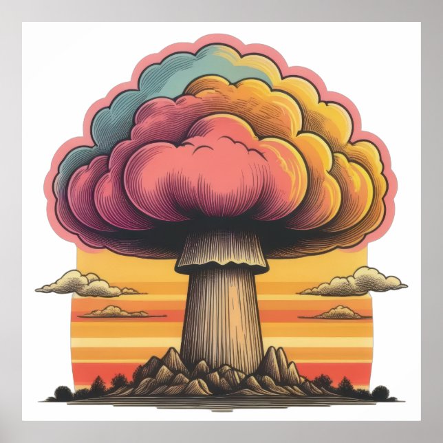 Radiant Mushroom Cloud Poster (Front)