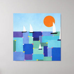 Radiant Ocean Voyage Canvas Print