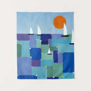 Radiant Ocean Voyage Tapestry