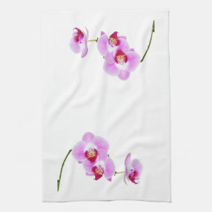 Radiant Orchid Closeup Photograph Tea Towel