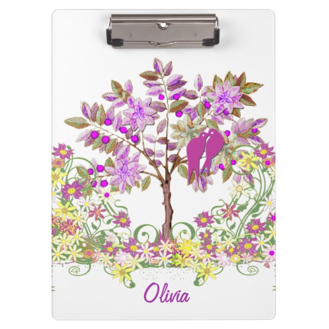 Radiant Orchid Personalised Home Decor Clipboard (Front)