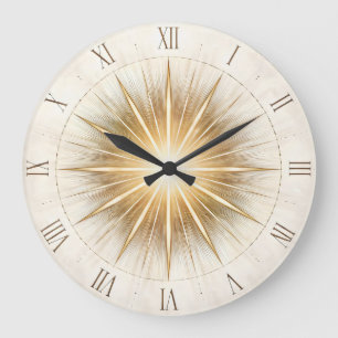 Radiant Order — Sunburst Dial Art Large Clock