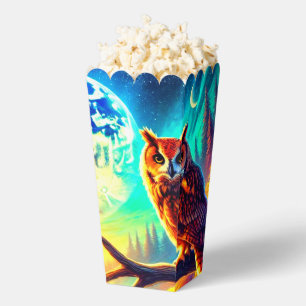 Radiant Owl Cosmic Scene Favour Box