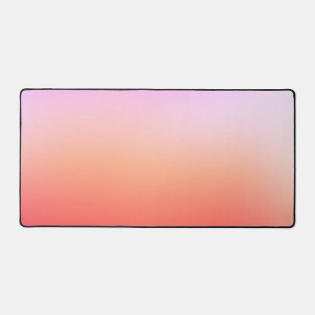 Radiant Pastel Sunset Gradient Desk Mat (Front)