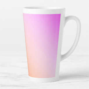 Radiant Pastel Sunset Gradient Latte Mug