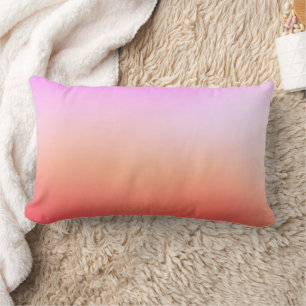 Radiant Pastel Sunset Gradient Lumbar Cushion