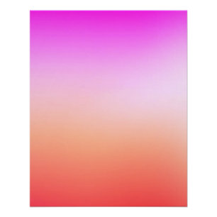 Radiant Pastel Sunset Gradient Poster