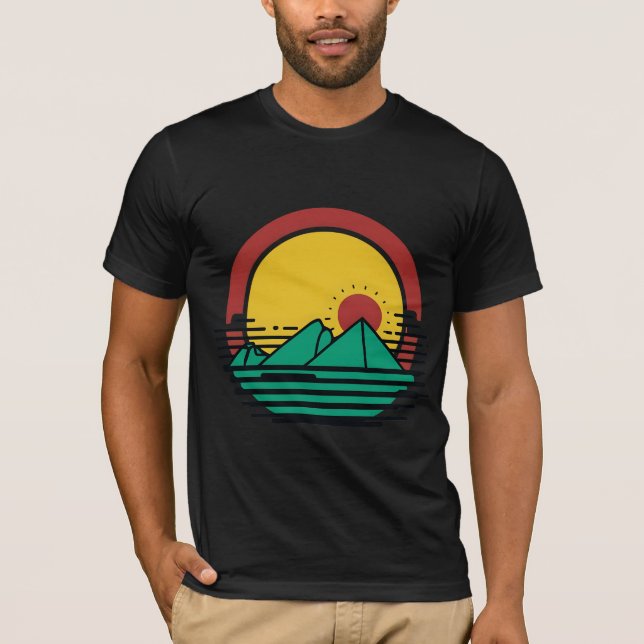 Radiant Peaks Mountain T-Shirt (Front)
