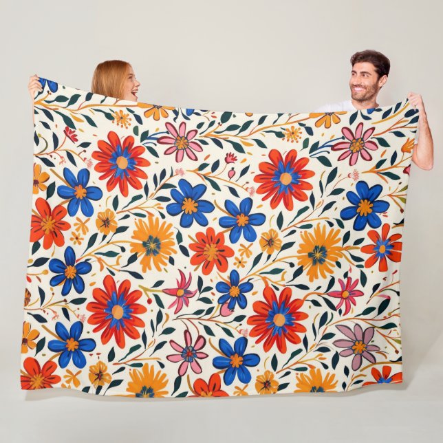 Radiant Petal Path 60x80 Fleece Blanket (In Situ)