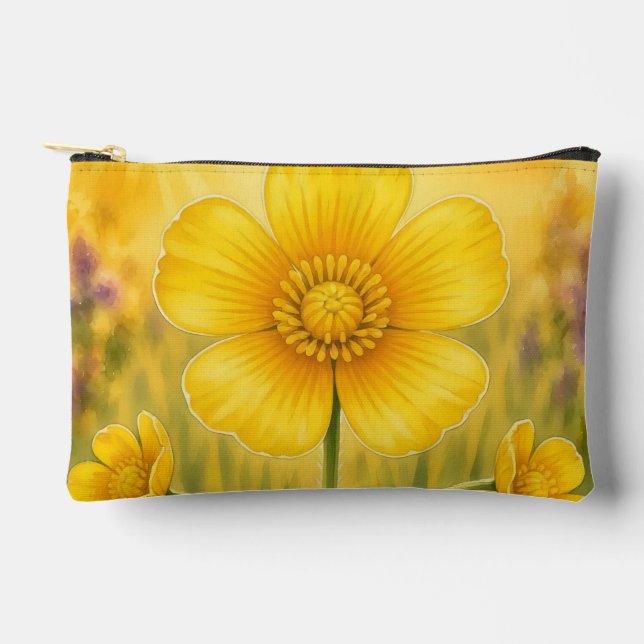 Radiant Petal Series – Buttercup Accessory Pouch (Front)
