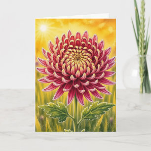 Radiant Petal Series – Chrysanthemum Card