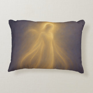 Radiant Presence Angel of Golden Light Decorative Cushion