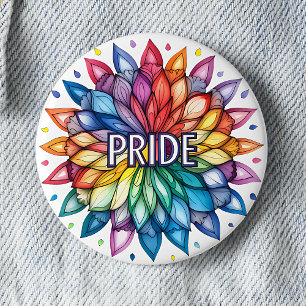 Radiant PRIDE Month Mandala 6 Cm Round Badge