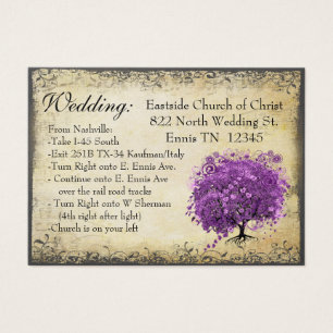 Radiant Purple Heart Leaf Tree Wedding