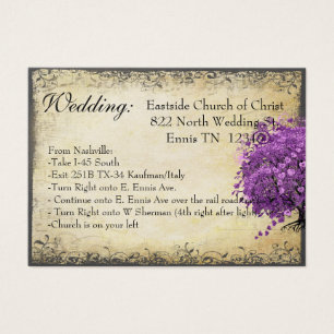 Radiant Purple Heart Leaf Tree Wedding