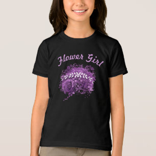 Radiant Purple Heart Leaf Tree Wedding Tri-Blend Shirt