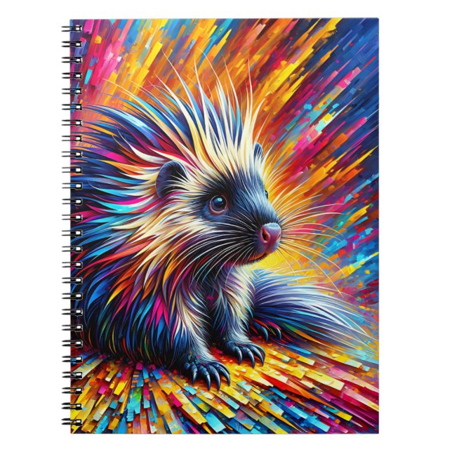 Radiant Quill Porcupine Notebook (Front)